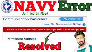 Join Indian Navy Registration Problem  Agniveer Navy Online Registration Problem  Indian Navy ✅ [upl. by Berton]