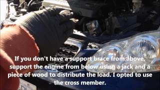 Detailed Corolla clutch replacement  Part 4  Engine mounts [upl. by Yesnel]