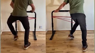 Home workout idea for stronger hips legworkoutathome functionaltrainer exerciseideas [upl. by Sirrot]