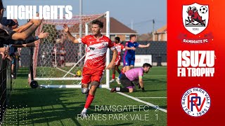 Ramsgate FC 21 Raynes Park Vale [upl. by Christenson756]