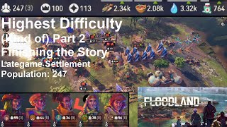 Floodland  Gameplay on Highest Difficulty Part 2 Finishing the Story  No Commentary Gameplay [upl. by Nylaroc]