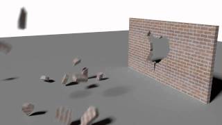 Exploding Wall in Maya using SOuP Plugin [upl. by Aicargatla386]