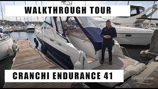 Cranchi Endurance 41 Walkthrough Tour Perfect Family Weekend boat with exceptional performance [upl. by Theta]