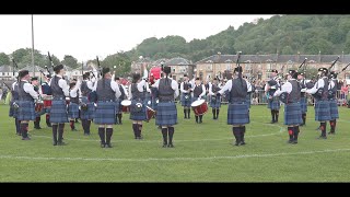 Johnstone Pipe Band at the 2024 Gourock Games [upl. by Ananna967]