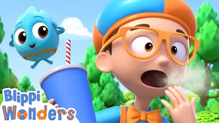 Blippi Learns Why We Burp  Blippi Wonders Educational Videos for Kids [upl. by Anileuqcaj]