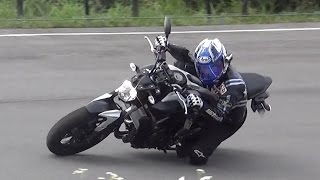 YAMAHA MT07 in 伊豆SSセンター｜丸山浩の速攻バイクインプレ [upl. by Airdnat252]