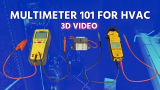 Multimeter 101 for HVAC 3D [upl. by Hnao]