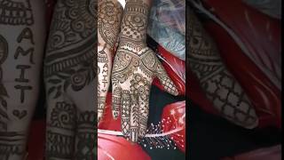 Simple Mehndi design support youtube mehandi shortvideo henna subscribe viralvideo viral [upl. by Ardnalac762]