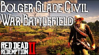 RDR2 Civil War Battlefield  Bolger Glade Location  Point of Interest  Red Dead Redemption 2 [upl. by Nedry850]