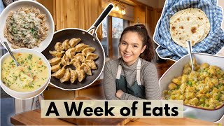 What I Eat in a Week  Cold Weather Comfort Food Vegan [upl. by Erdnua]