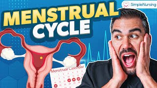 Menstrual Cycle Phases Nursing  Follicular Phase amp Luteal Phase Med Surg [upl. by Eiramalegna]