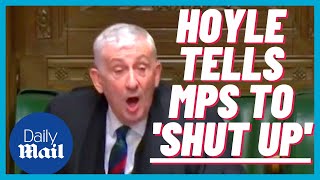 Furious Lindsay Hoyle tells MPs to SHUT UP [upl. by Dinin245]