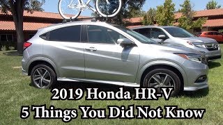 5 Things You Did Not Know About the 2019 Honda HRV [upl. by Eellek]