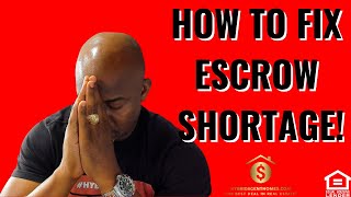 How To Fix Escrow Shortage  Get Your Escrow Account Back In Good Standing  Lower Your Payment [upl. by Heall]