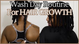 WASH DAY ROUTINE 4chair  for NATURAL HAIR GROWTH [upl. by Prasad]