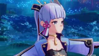 Ayaka Dancing Cutscene Chinese Audio  Genshin Impact [upl. by Ramilahs]