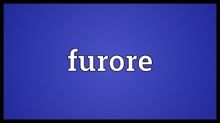 Furore Meaning [upl. by Knitter674]