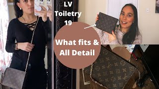 LV Toiletry 19 What fitsMaking it crossbody My Essentials Jasmin Sparkle [upl. by Arteid683]