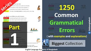 1250 Common Grammatical Errors with Bangla to English translations [upl. by Motteo519]