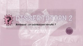 🎓DISSERTATION RIMBAUD  La révolte de la jeunesse [upl. by Bound]