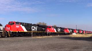 Railfanning Buffalo NY on 103013 with 11 Brand New CN GEVOs [upl. by Ariak]