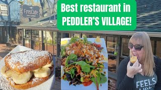 BEST restaurant in Peddlers Village  FRESCAFE Food Co Plus PUMPKIN FUDGE [upl. by Adnaloy]