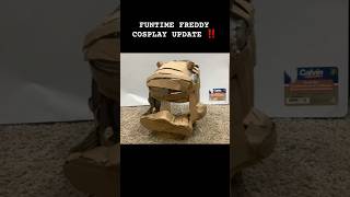 FUNTIME FREDDY COSPLAY UPDATE ‼️🔥  art cosplay craft cardboard fnaf odetari artist diy [upl. by Lenard]