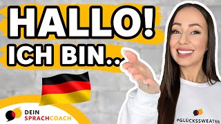 SICH VORSTELLEN AUF DEUTSCH🇩🇪Tipps  Tricks  Redemittel  Deutsch im Beruf [upl. by Adelpho]