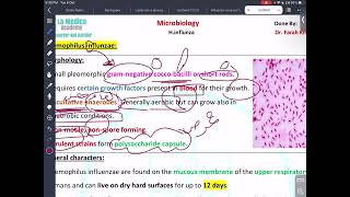 RS Microbiology  Haemophilus Influenzae  Mutah [upl. by Epillihp432]