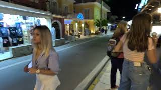 SIDARINIGHTLIFE WALK TOUR Corfu Greece2023  4k5 [upl. by Aiem]