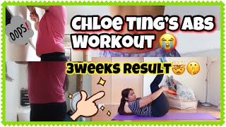 I tried Chloe Tings Abs workoutResults are amazing   My 3 weeks Transformation  Dilli2tokyo [upl. by Boigie]