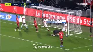 Achraf Hakimi goal vs Rennes 20 [upl. by Gennie]