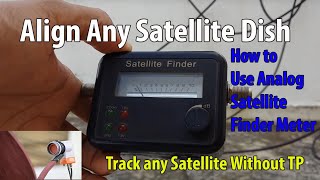 Analog Satellite Finder Meter English How to use satfinder English [upl. by Eliga384]