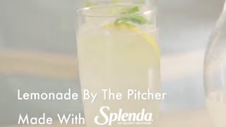 Lemonade by the Pitcher with SPLENDA® Sweetener [upl. by Esertak321]