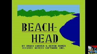 Beach Head ATARI 8BIT 39000 [upl. by Eldorado455]