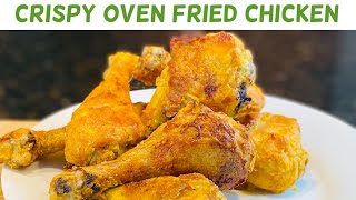 How To Bake Crispy Oven Chicken NO Bread Crumbs  Oven Fried Chicken Recipe [upl. by Erkan]