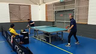 2024 NSW veterans table tennis div 1 Alex Tyson vs Waver Liu set 2 [upl. by Ennahtur572]