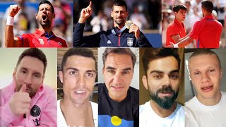 Famous Reaction On Novak Djokovic Historic Gold Medal Win  Paris Olympic 2024 [upl. by Milli666]