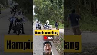 Sepeda motor hampir kena tilang polisi masukberanda [upl. by Saenihp]