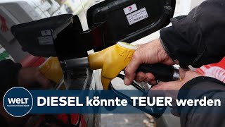 DIESELPREIS AMPELKoalition könnte könnte günstige DieselBesteuerung kippen [upl. by Adnilev694]