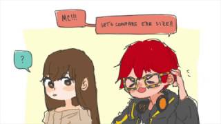 Mystic Messenger  Comparing Ear Sizes 「Comic Dub」 [upl. by Lot234]