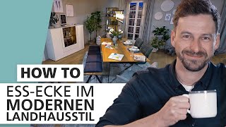 EssEcke im modernen Landhausstil einrichten 🪑  How to  INTERIYEAH Einrichten mit SEGMÜLLER [upl. by Powel]