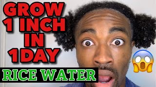 GROW Your Hair 1 INCH in 1 DAY w RICE WATER Pt1 [upl. by Aruon521]