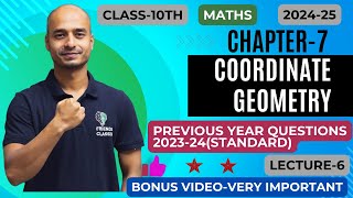 Class 10th chapter 7COORDINATE GEOMETRY PYQs 2024 STANDARD MATHS FRIENDS CLASSES [upl. by Ettedo]