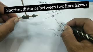 shortest distance between two lines skew3dclass XIImathsby KS sir [upl. by Anemix255]