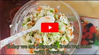 Salad recipevegetable saladveg salad with mayonnaiseolive oil dressing saladhealthy dietfresh [upl. by Kneeland]