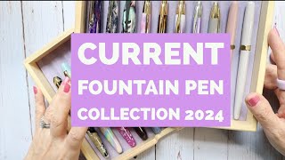 My Current Fountain Pen Collection Aug 2024 [upl. by Salahi]