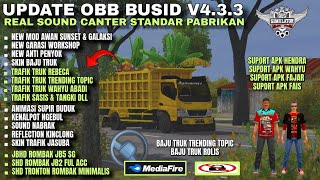 OBB BUSSID V433 SOUND CANTER STANDAR PABRIK  NEW TRAFIK TRUK WAHYU ABADI  TRENDING TOPIC DLL [upl. by Notserp]