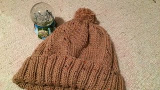 Gorro para novatasos en agujas circulares [upl. by Alleynad]