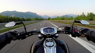 Sunset ride on Yamaha XVS1300CU  Stryker  Italian Pre Alps  road SS 36  イタリアで日本のバイク [upl. by Sanferd538]